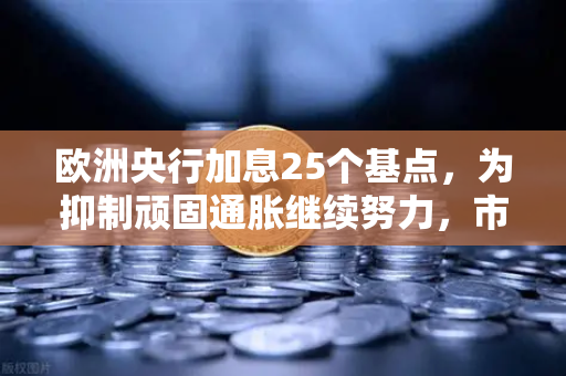 欧洲央行加息25个基点，为抑制顽固通胀继续努力，市场反应几何？