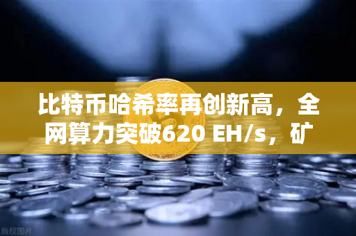 比特币哈希率再创新高，全网算力突破620 EH/s，矿工信心不减