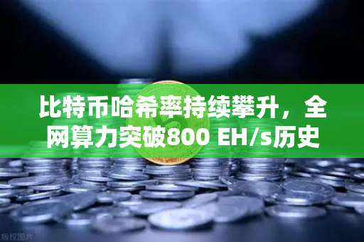 比特币哈希率持续攀升，全网算力突破800 EH/s历史新高，矿工与投资者的新机遇